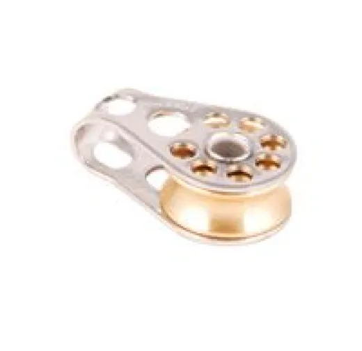 Super Mini-Block mit Scheibe 15x6mm max.5mm Leine