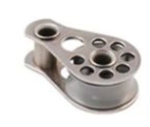 Super Mini-Block mit Scheibe 15x6mm max.5mm Leine