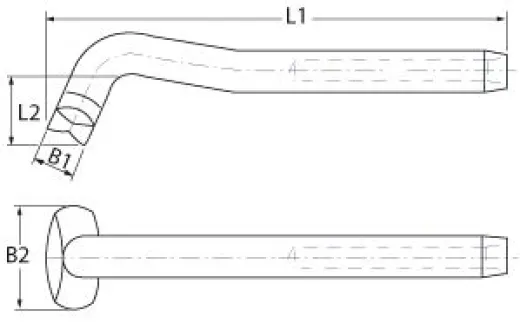 T-Terminal für 6mmØ AISI316