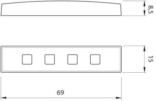 TAB CPA3 LED IP68 DAYL hochglanzpoliert
