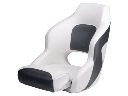 Talamex Bootsstuhl Capitain de luxe duo weiß/navy