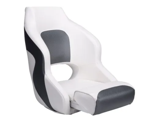 Talamex Bootsstuhl Capitain de luxe duo weiß/navy