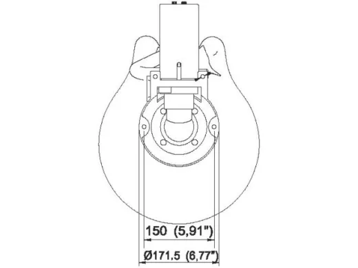 Talamex Marine Toilette Standard Elektro 12V