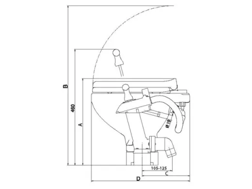Talamex Marine Toilette Standard turn2lock