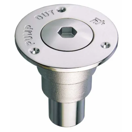 Tankdeckel - Wasser, Ø38 mm, Messing verchromt, 0,430 kg