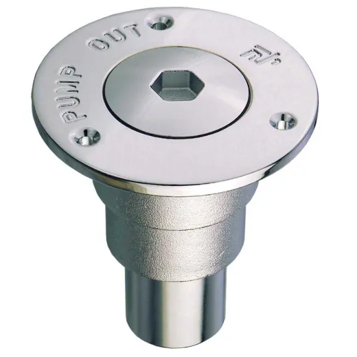 Tankdeckel (Waste, Ø38/50 mm, Messing verchromt)