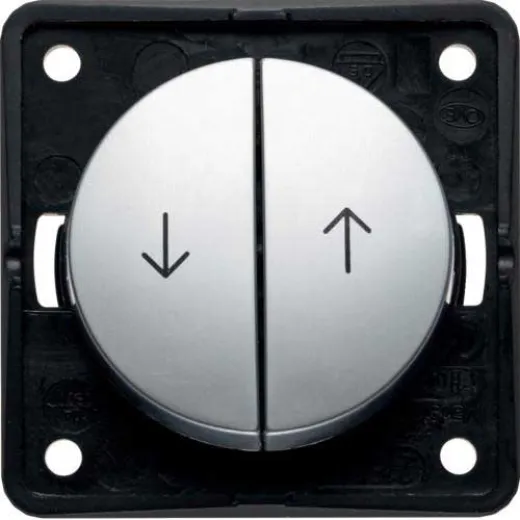 Taster für Jalousie mit Pfeilen (chrom matt)