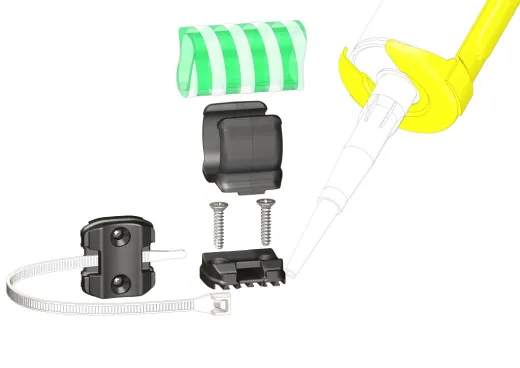 TD-Schlauchklammer schwarz 28mm unverpackt