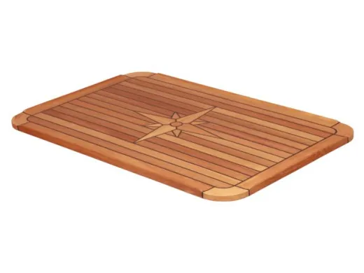 Teak-Tischplatte Classic 51x75cm