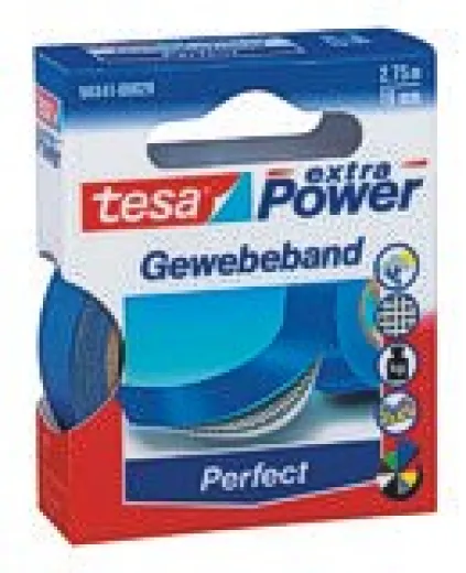 Tesa extra Power Gewebeband 19mm x 2,75m blau