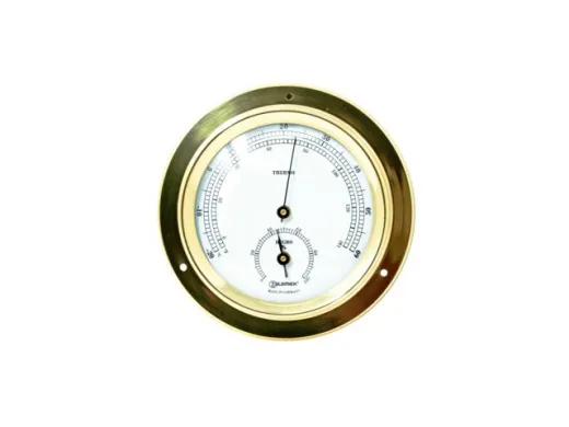 Thermo-Hygro 84x110mm Messing