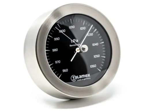 Thermo-Hygro Blackline 100mm Edelstahl