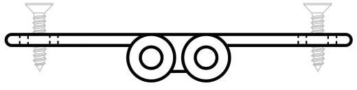 Tisch-Scharnier AISI316 Feinguss 66x30mm
