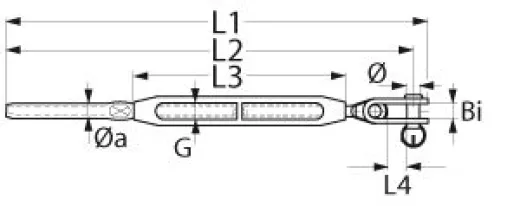 Toggle/Terminalspanner Bronze 1/2 für 8mmØ