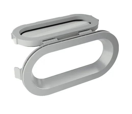 TOPwindows KR Bullauge (KR, 375 x 175, Klappbare, Alu-Optik, Einzelglas)