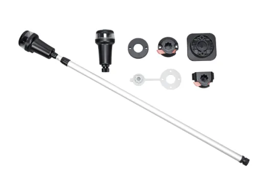 Tragbares Led Navigations Stablaterne Satz Mit Teleskop-Aluminiumrohr, L=790-1358mm Mit Adaptersatz