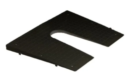 Allpa Heckspiegelschutzplatte, 450x360mm, Schwarz
