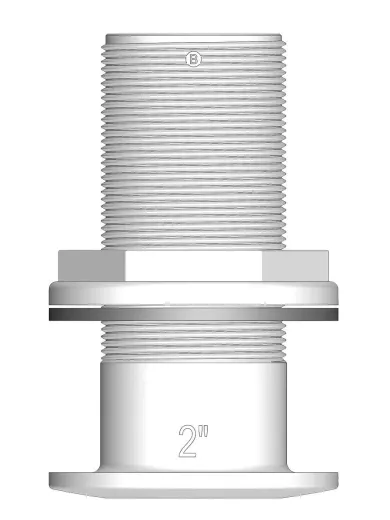 Trudesign Borddurchlässe Lang (2" - 140 mm, weiß)