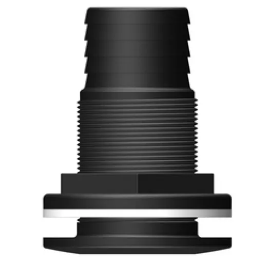 Trudesign Borddurchlässe mit Tülle (2" x 50 mm, schwarz)