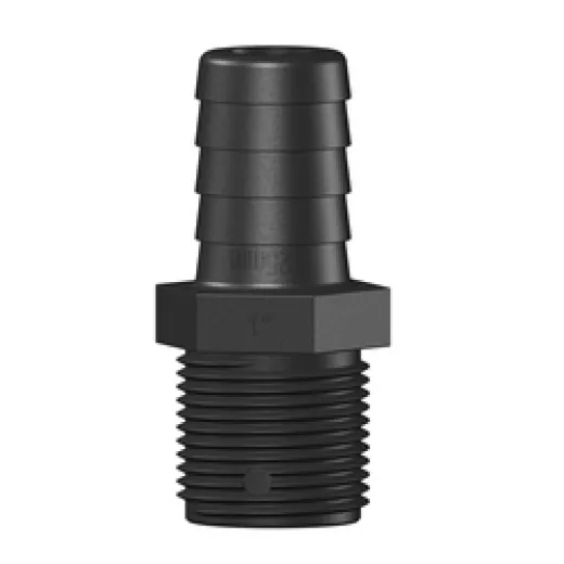 Trudesign Rückschlagventil mit Tülle (25 mm -> 1", schwarz)