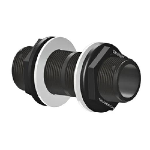 Trudesign Schottdurchführung (1 1/2" - Länge 140 mm, schwarz)