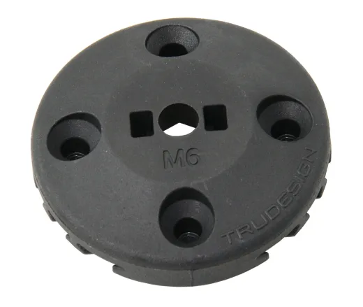 TRUDESIGN Schraubensockel Nylon/GFK 44mm, für Schraube M8, schwarz 10St.