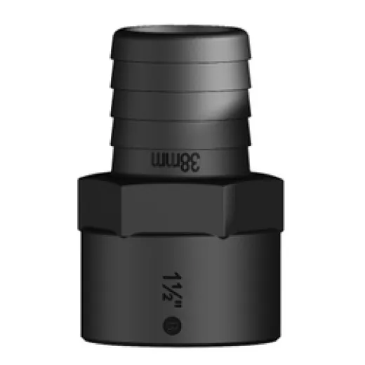 Trudesign Tülle mit Innengewinde (1 1/2" x 38 mm, schwarz)