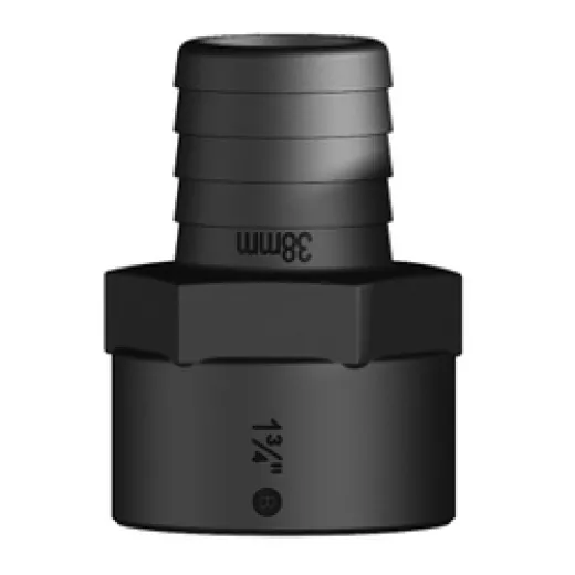 Trudesign Tülle mit Innengewinde (1 3/4" x 38 mm, schwarz)