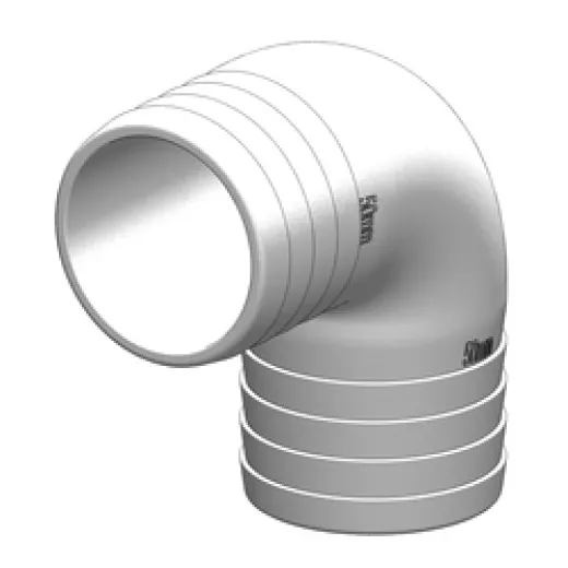 Trudesign Verbindung mit 2 Tüllenenden 90° (50 mm, weiß)
