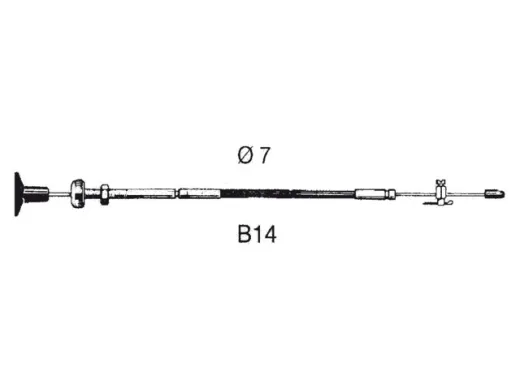 UF Schaltkabel B14 13ft 3,97m