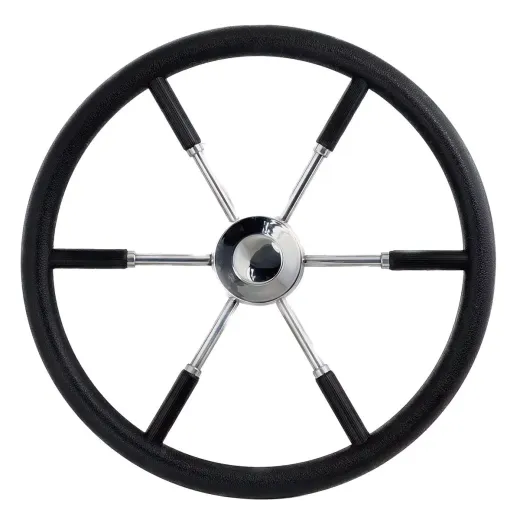 Ultraflex stuurwiel 70cm PU met RVS spak