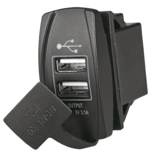 USB-A + USB-A Anschluss für Carling-Montagerahmen