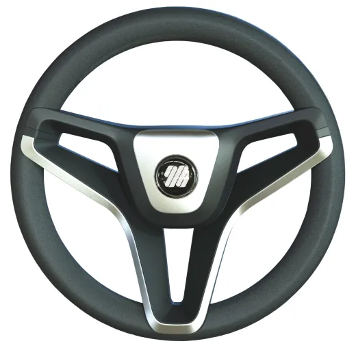 V99 PORTOFINO Steuerrad schw./silber 350mm