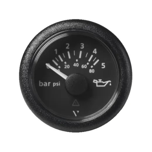 Veratron Öldruckanzeiger (12/24V, schwarz, 0-5 bar, 52 mm)