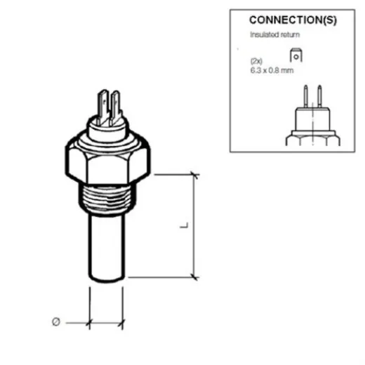 Veratron VDO Kühlmitteltemperatursensor 120°C - M1