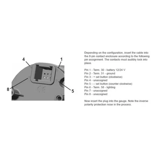 Veratron VDO VL AFTERMARKET CLOCK SINGLE SCAL
