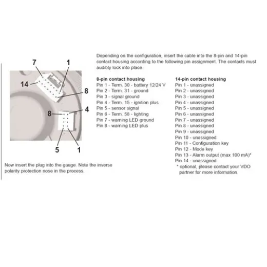 Veratron VDO VL AFTERMARKET TACHOMETER LCD RP