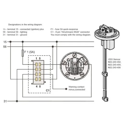 Veratron VDO VL AFTERMARKET TANK LEVEL IND S