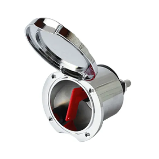 Verchromter Unterputzkasten Mit Batterieschalter 100a (B)