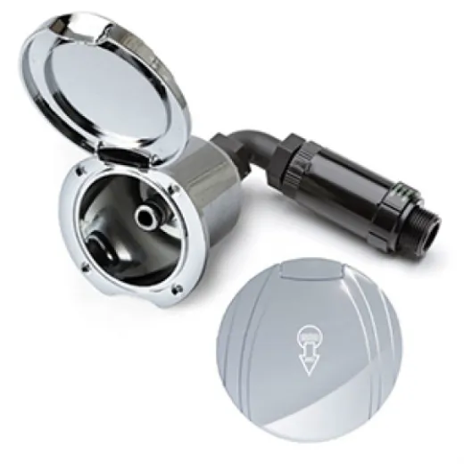 Verchromter Unterputzkasten Mit Schnellanschluss Für Den Wasserzulauf