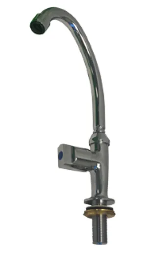 Verchromter Wasserhahn Mit Schwenkbarem Auslauf, Anschluß 1/2"