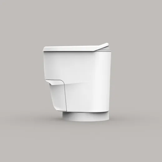 Verschweiß-Toilette Clesana C1 mit Rund-Sockel