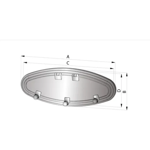 Vetus Bullauge PX47 Aluminium Kategorie A3