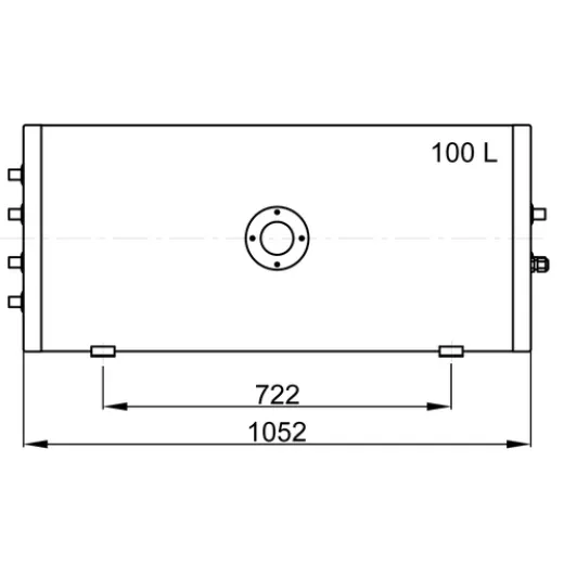 Vetus Doppelspiral Warmwasserboiler 100 Ltr.