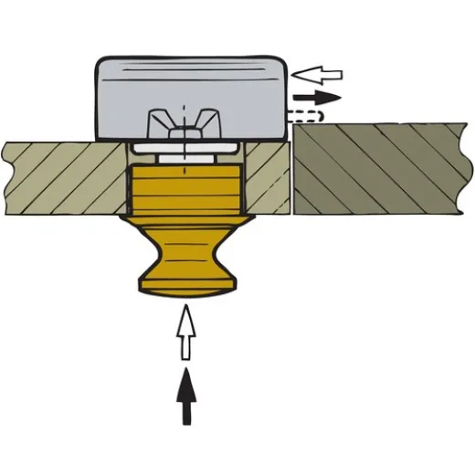 Vetus Druckknopfverschl Messing