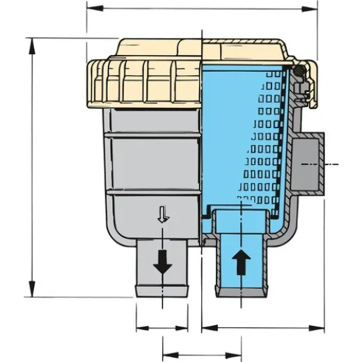 Vetus FTR330 Wasserfilter 159mm