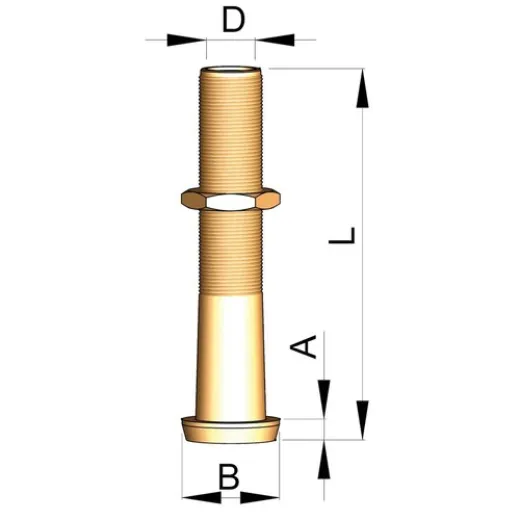 Vetus Hennegattsrohr 30mm L275