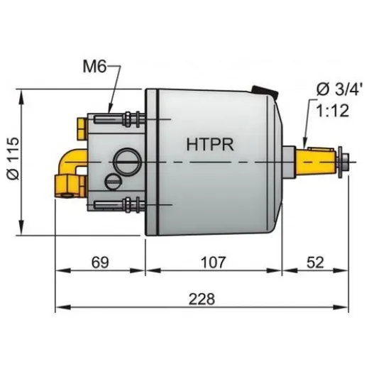 Vetus HydraulikPumpe HTP42 10 mm weiß