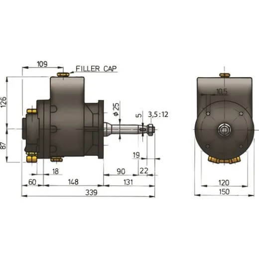 Vetus HydraulikPumpe MTP089B
