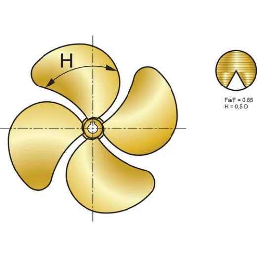 Vetus P4G Propeller 23Ø 17 Steigung